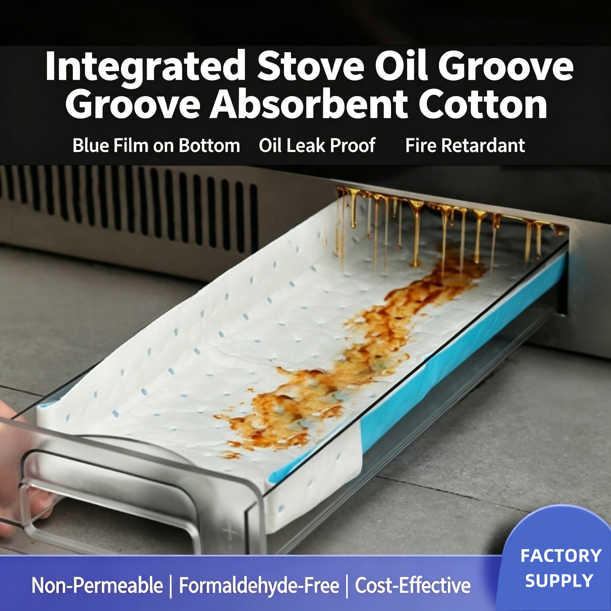 Disposable  Kitchen Hood Absorbent Oil Cotton Pads