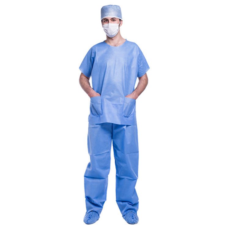 Patient gown/Scrub suit V/round collar for hospital use