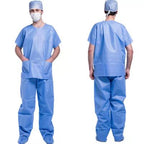 Patient gown/Scrub suit V/round collar for hospital use
