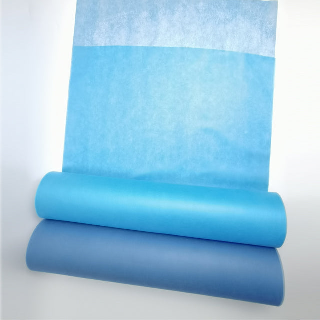 SMS/PP Bed sheet&Bed sheet roll blue for massage table