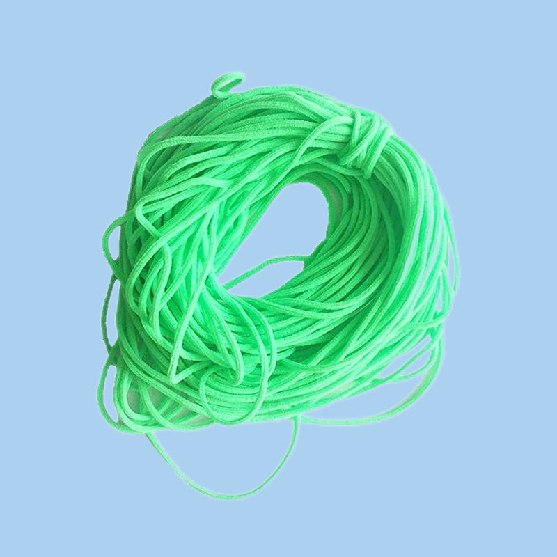Coloured face mask ear loops with spandex