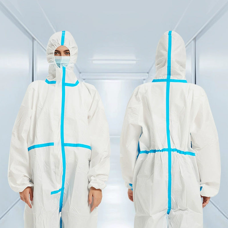 Disposable non-woven protective suits