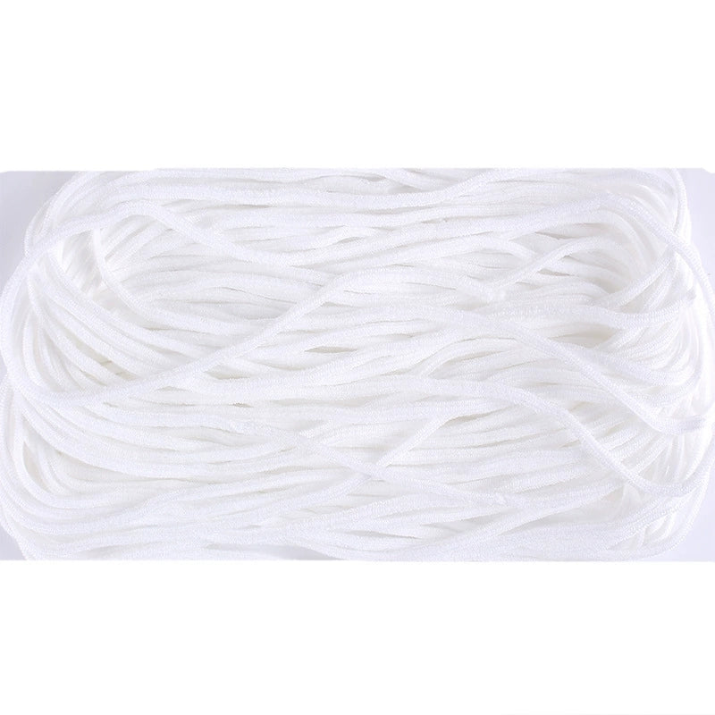 Polyester-spandex round ear loops; face mask ear loops