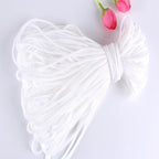 Polyester-spandex round ear loops; face mask ear loops