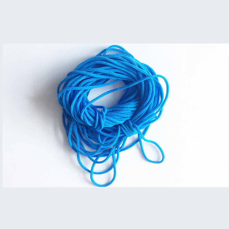 Coloured face mask ear loops with spandex