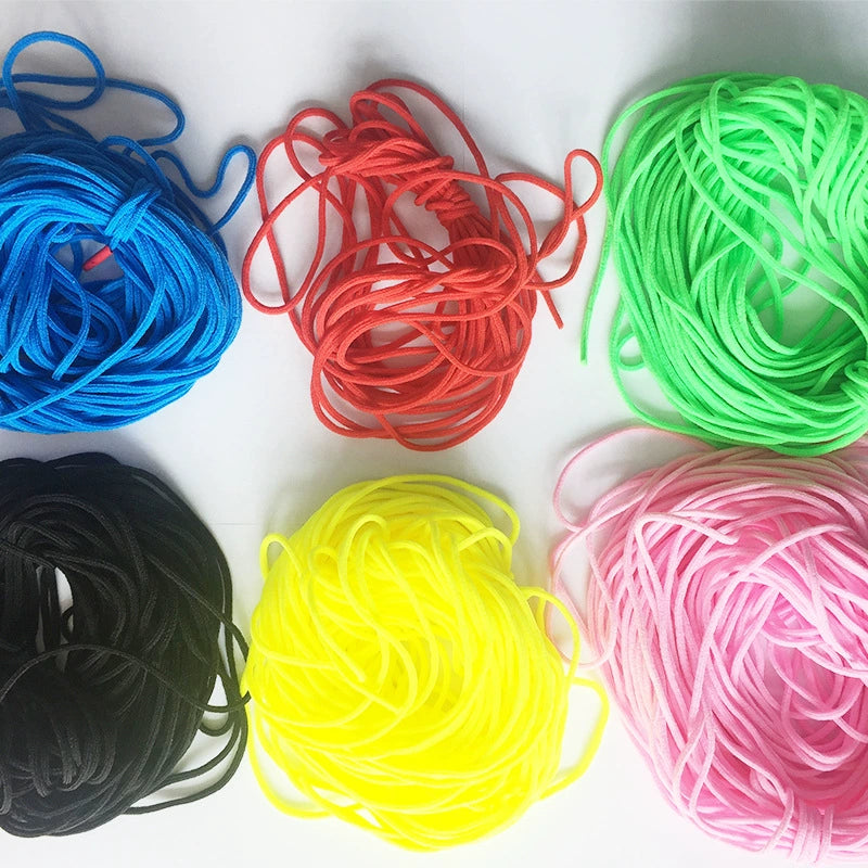 Coloured face mask ear loops with spandex