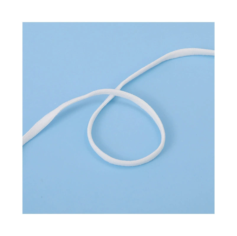 Spandex-elasticated face mask with flat ear loops