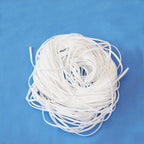 Spandex-elasticated face mask with flat ear loops